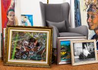 An image that contains other images of art is shown.